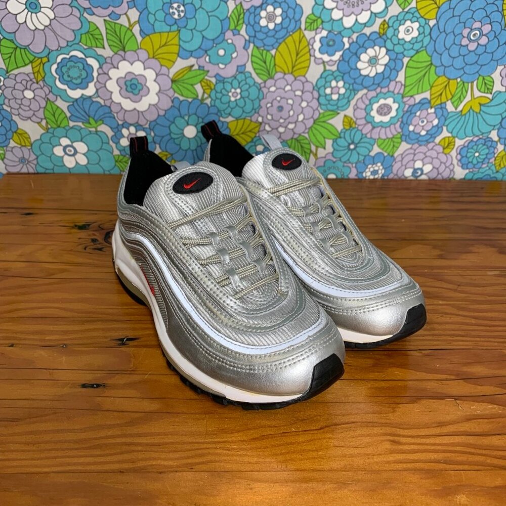 Nike Air Max 97 Silver Bullet Size:5.5 Youth (Womens Size:7)